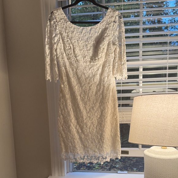 Lilly Pulitzer Dresses & Skirts - Lilly Pulitzer White Lace Long Sleeve Dress